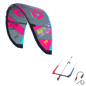 DUOTONE EVO SLS 12 Pink/Grey 2024 + TRUST BAR 2024 + CHICKEN FREERIDE